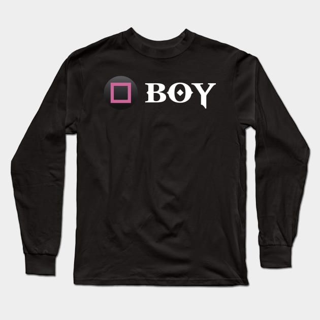 Press square to BOY - God of War Long Sleeve T-Shirt by Dopamine Creative